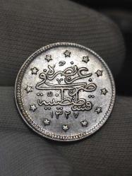 Sultan Reşat 1327/5 Gümüş 2 Kuruş Çil