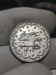 Sultan Reşat 1327/1 Gümüş 5 Kuruş Çil