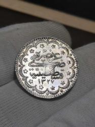 Sultan Reşat 1327/1 Gümüş 5 Kuruş Çil