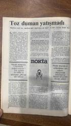 NOKTA HABER DERGİSİ - 20 MART 1988 SAYI: 11  GÜNER KUBAN - MUHSİN YAZICIOĞLU - JOAN BAEZ - KADİR ÇITAK - IŞIN ÇELEBİ - BİLSAY KURUÇ - BASKIN ORAN - PAUL BREITNER - ERCAN ARIKLI - ADİL ÖZKOL - DUYGU ASENA - KORHAN ATAY - AYCAN GİRİTLİOĞLU - GÜLAY GÖKTÜRK - SALİH MEMECAN - MUSTAFA ÖZYÜREK - EMİN TANRIYAR - HINCAL ULUÇ - ARDA USKAN - HİLMİ YAVUZ - ENGIN VARDAR - AYDIN DEMİRER - VIKI İZRAİL - NİLGÜN UYSAL - LEVENT TAYLA - HAKAN AKÇAOĞLU - FIGEN AKŞİT - ALİ BORATAV - YÜCEL GÖKTÜRK - SEFA KAPLAN - ŞAZİYE KARLIKLI - MAHMUT ÖVÜR - SERHAT ÖZTÜRK - MEHMET YALÇIN - AYŞEGÜL DEVECİOĞLU - GÜL BÜYÜKBEŞE - RUŞEN ÇAKIR - HIDIR GÖKTAŞ - CAN KARAKAŞ - CENGİZ KUŞÇUOĞLU - HALUK MÜFTÜOĞULLARI - NURAY ŞİRİN - AYTEKİN YILDIZ - AHMET KÖKÇÜ - YAĞMUR ATSIZ - ABDULLAH GÖRGÜN - MİHAIL VASILIADIS - ADEM ALFAN - ERZADE ERTEM - BATUHAN KIRAN - ÜMİT KİRDİL - CEVAT ÇAPAN - KAAN ARSLANOĞLU  EL ELE ANAYASA DEĞİŞİKLİĞİ - DYP-SHP - KADIN KADINA - ERLERE TECAVÜZ EDEN TEĞMEN - SÜT ŞİŞELERİ MİKROPLU - İZMİR’DE TAKSİ -64 SAYFA
