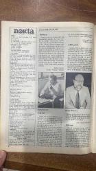 NOKTA HABER DERGİSİ - 20 MART 1988 SAYI: 11  GÜNER KUBAN - MUHSİN YAZICIOĞLU - JOAN BAEZ - KADİR ÇITAK - IŞIN ÇELEBİ - BİLSAY KURUÇ - BASKIN ORAN - PAUL BREITNER - ERCAN ARIKLI - ADİL ÖZKOL - DUYGU ASENA - KORHAN ATAY - AYCAN GİRİTLİOĞLU - GÜLAY GÖKTÜRK - SALİH MEMECAN - MUSTAFA ÖZYÜREK - EMİN TANRIYAR - HINCAL ULUÇ - ARDA USKAN - HİLMİ YAVUZ - ENGIN VARDAR - AYDIN DEMİRER - VIKI İZRAİL - NİLGÜN UYSAL - LEVENT TAYLA - HAKAN AKÇAOĞLU - FIGEN AKŞİT - ALİ BORATAV - YÜCEL GÖKTÜRK - SEFA KAPLAN - ŞAZİYE KARLIKLI - MAHMUT ÖVÜR - SERHAT ÖZTÜRK - MEHMET YALÇIN - AYŞEGÜL DEVECİOĞLU - GÜL BÜYÜKBEŞE - RUŞEN ÇAKIR - HIDIR GÖKTAŞ - CAN KARAKAŞ - CENGİZ KUŞÇUOĞLU - HALUK MÜFTÜOĞULLARI - NURAY ŞİRİN - AYTEKİN YILDIZ - AHMET KÖKÇÜ - YAĞMUR ATSIZ - ABDULLAH GÖRGÜN - MİHAIL VASILIADIS - ADEM ALFAN - ERZADE ERTEM - BATUHAN KIRAN - ÜMİT KİRDİL - CEVAT ÇAPAN - KAAN ARSLANOĞLU  EL ELE ANAYASA DEĞİŞİKLİĞİ - DYP-SHP - KADIN KADINA - ERLERE TECAVÜZ EDEN TEĞMEN - SÜT ŞİŞELERİ MİKROPLU - İZMİR’DE TAKSİ -64 SAYFA