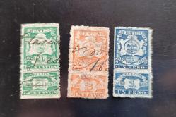 1898 Meksika Fiskal lotu 3 adet