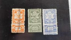 1898 Meksika Fiskal lotu 3 adet