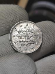 Sultan Reşat 1327/4 Gümüş 2 Kuruş Çil