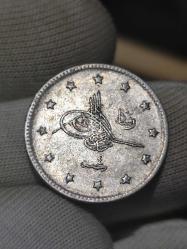 Sultan Reşat 1327/4 Gümüş 2 Kuruş Çil