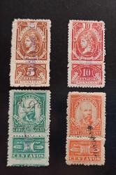 1901 Meksika Fiskal lotu 4 adet