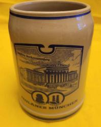 LOT.19 » HİÇ KULLANILMAMIŞ PORSELEN TANKART BİRA BARDAĞI. EV BÜFESİNDEN ÇIKMA.