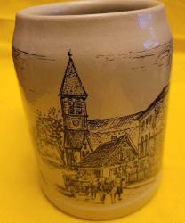 LOT.13 » HİÇ KULLANILMAMIŞ PORSELEN TANKART BİRA BARDAĞI. EV BÜFESİNDEN ÇIKMA.