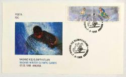 1998 FDC Nagano Kış Olimpiyatları, Ankara, 07.02.1998, PTT M.O.B.Y.D. İlk Gün Zarfı (FDC-532)