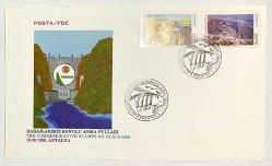 1999 FDC Barajlarımız, Antalya, 10.09.1999, PTT M.O.B.Y.D. İlk Gün Zarfı (FDC-554)