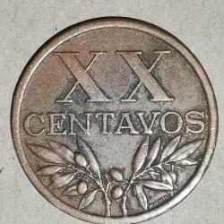 PORTEKİZ  1965   20 CENTAVOS