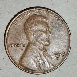 AMERİKA  1953  D    1 CENT   BUĞDAY CENTİ