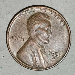 AMERİKA  1953  D    1 CENT   BUĞDAY CENTİ