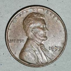 AMERİKA  1953  D    1 CENT   BUĞDAY CENTİ