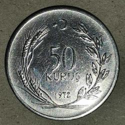 TÜRKİYE  1972   50  KURUŞ