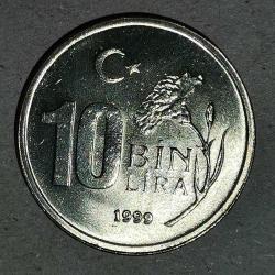 TÜRKİYE  1999   10 BİN LİRA  ÇİL