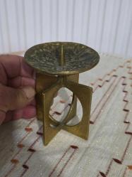 VİNTAGE AVRUPA PİRİNÇ MUMLUK