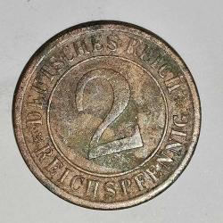 ALMANYA 1924 A   2 PFENNIG