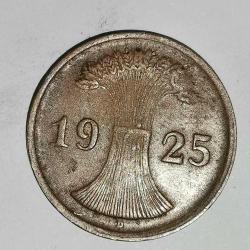 ALMANYA 1925 D     2 PFENNIG