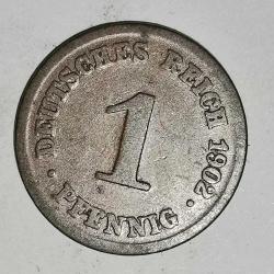 ALMANYA 1902 D      1  PFENNIG