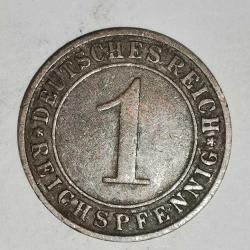 ALMANYA 1936 F      1  PFENNIG