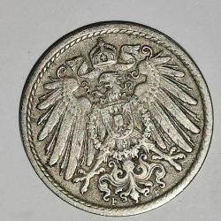 ALMANYA 1911 F    5  PFENNIG