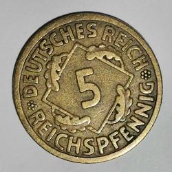 ALMANYA 1925 A    5  PFENNIG