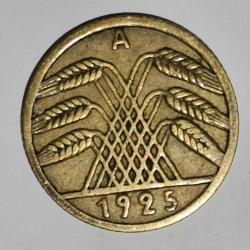 ALMANYA 1925 A    5  PFENNIG