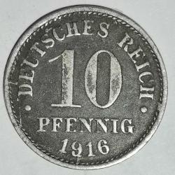 ALMANYA  1916     10  PFENNIG