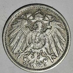ALMANYA  1908 D     10  PFENNIG