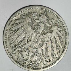 ALMANYA  1899 A      10  PFENNIG
