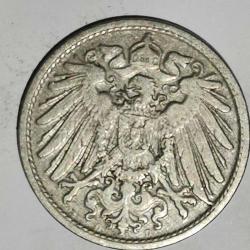 ALMANYA  1899 D        10  PFENNIG