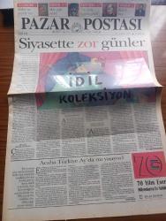 Pazar Postası Gazetesi - Turkish Newspaper - 10 Şubat 1996 - Sayı 112 - siyasette zor günler yazan Cengiz Kuşçuoğlu - Arkaik toplum ilkeleri ile modern toplum arayışı yazan Canan Barlas - biraz sosyoloji yazan Murat Belge - Adalet kimin işi yazan Mehmet Ali Kılıçbay - enflasyon tehdidi yazan Aydın Ayaydın - Refah Partisi ve iktidar sorunu yazan Taha Akyol - şiddet dalkavukluğu ya da terörizm haberciliği yazan Doğu Ergil - Avrupa'da Top 10 Albüm - İpana'dan süt dişlerine özel macun ve fırça - milletlerin yeni zenginliği insan yazan Şeref Oğuz - Cimri Brad Pitt - Demirel tarafsız mı yazan Cengiz Kuşçuoğlu ve Mete Belovacıklı - Ali Bulaç ve BBP - Refah Partisinin iftarı - İtalya'da bizim gibi yazan Sami Kohen - İran'a kadın cumhurbaşkanı - Irak'ta soğuk soykırım yazan Dinçer Güner - Sefiller yazan Ahmet Mithat - uluslararası 4. Boyut çevre belgeseli - CIA raporu ve halkın tüketim kalıbı - 1995 Venedik Film festivali altın Aslan ödülünü alan Cyclo vizyona giriyor - Sherazam Mazari Citibank