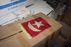 DEPODAN KOLLEKSİYON VİNTAGE KOLEKSİYONLUK ASKER GÖĞÜS BAYRAĞI ARKASI TUĞRA MÜHÜRLÜ