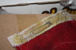 DEPODAN KOLLEKSİYON VİNTAGE KOLEKSİYONLUK ASKER GÖĞÜS BAYRAĞI ARKASI TUĞRA MÜHÜRLÜ