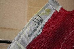 DEPODAN KOLLEKSİYON VİNTAGE KOLEKSİYONLUK ASKER GÖĞÜS BAYRAĞI ARKASI TUĞRA MÜHÜRLÜ