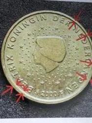 2000 basım Hollanda hatalı basım 10 Euro crnt