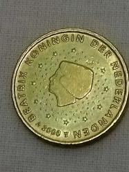 2000 basım Hollanda hatalı basım 10 Euro crnt