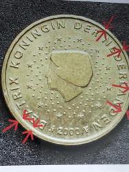 2000 basım Hollanda hatalı basım 10 Euro crnt