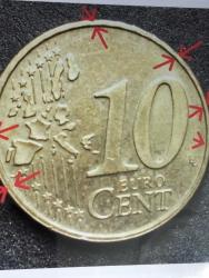2000 basım Hollanda hatalı basım 10 Euro crnt