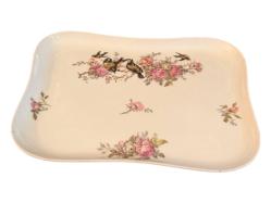 Fransız Limoges Porselen Sunum Tabağı 22x17 cm ölçülerinde