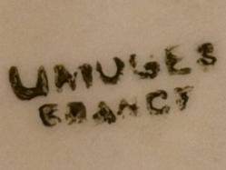 Fransız Limoges Porselen Sunum Tabağı 22x17 cm ölçülerinde