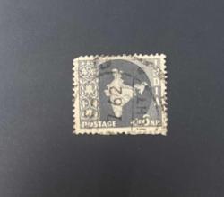 Hindistan Pulu - India Stamp - Postadan Geçmiş Pul Filateli -  Damgalı -  Hindistan Haritası Temalı Pul , 6 PARA - YABANCI PULLAR -NOSTALJİK DOĞUM GÜNÜ HEDİYESİ