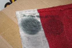 DEPODAN KOLLEKSİYON VİNTAGE KOLEKSİYONLUK ASKER GÖĞÜS BAYRAĞI ARKASI TUĞRA MÜHÜRLÜ