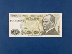 7. EMİSYON 10 TÜRK LİRASI D01 338679 (SERİ BAŞI) - ÇİL