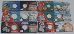 1934-1957  Tc madeniler icin 6 adet ( BOŞ ) özel folder
