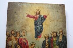 HZ  İSA  AHŞAP İKONA DETAYLAR RESIMLERDE (BÜYÜK RAF 1