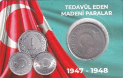 Koleksiyon Ürünü 1947 Gümüş 1 Lira ÇÇT Özel Kapamasında