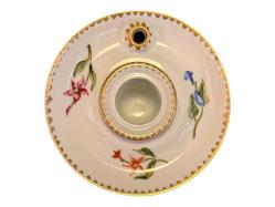 Fransız Limoges Porselen Hokka 10,5 cm çapında 5,5 cm yüksekliğinde