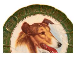 Fransız Limoges porselen duvar tabağı - 19 cm çapında